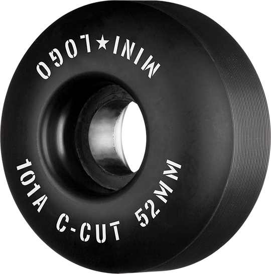 Mini-Logo C-Cut 52MM 101A Black Ppp (Set of 4)