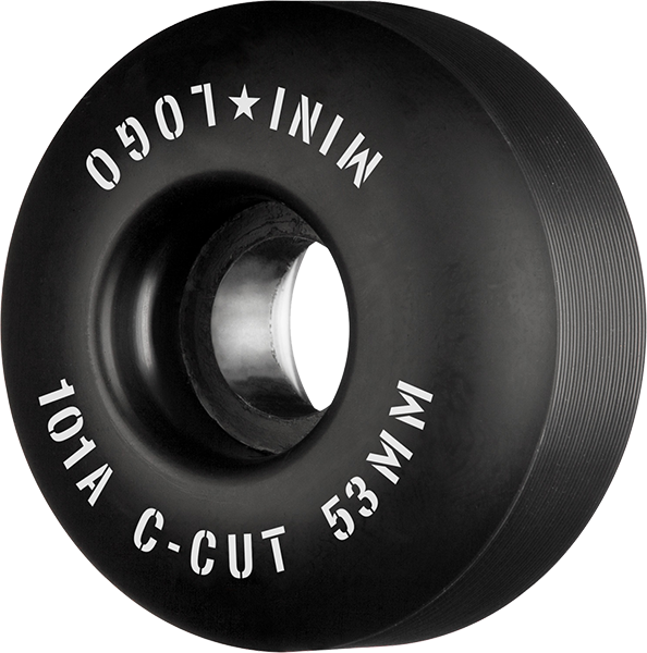 Mini-Logo C-Cut 53MM 101A Black Ppp (Set of 4)