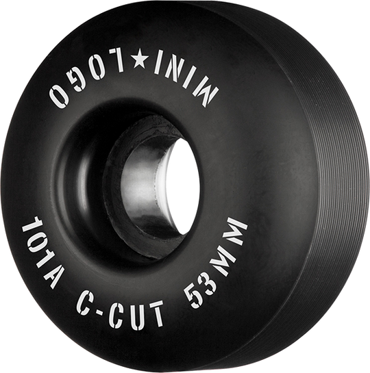 Mini-Logo C-Cut 53MM 101A Black Ppp (Set of 4)