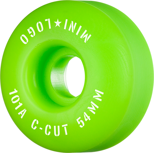 Mini-Logo C-Cut 54MM 101A Green Ppp (Set of 4)