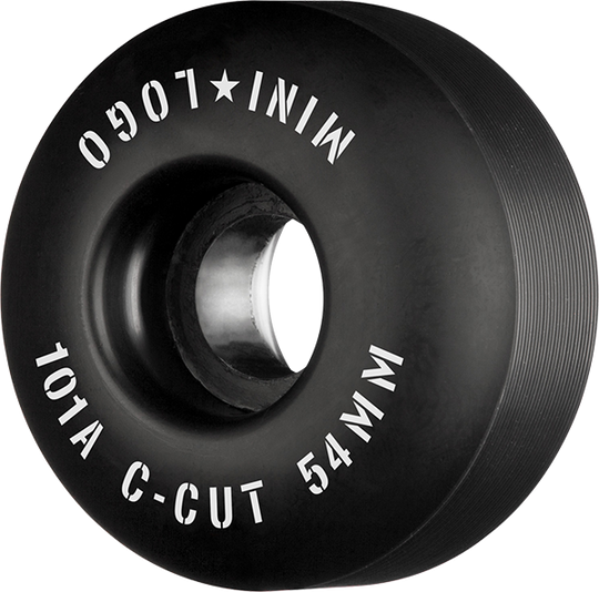 Mini-Logo C-Cut 54MM 101A Black Ppp (Set of 4)