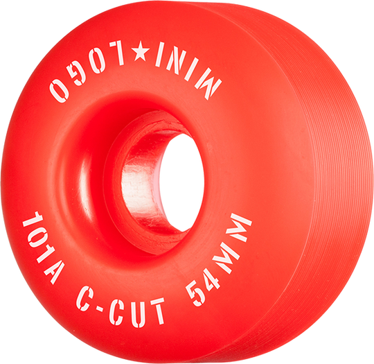 Mini-Logo C-Cut 54MM 101A Red Ppp (Set of 4)