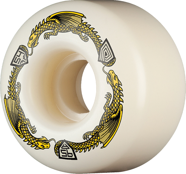 Powell Df V4 Yellow Dragon 95A 54/34MM White (Set of 4)