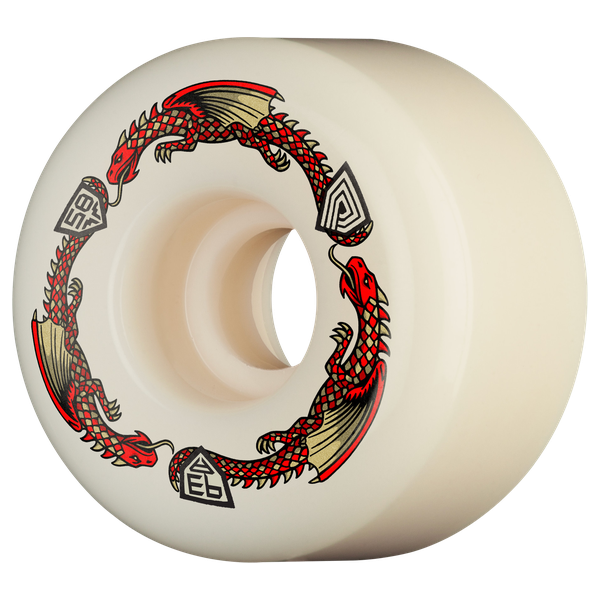 Powell Df V7 Red Dragon 93A 58/38MM Off White (Set of 4)