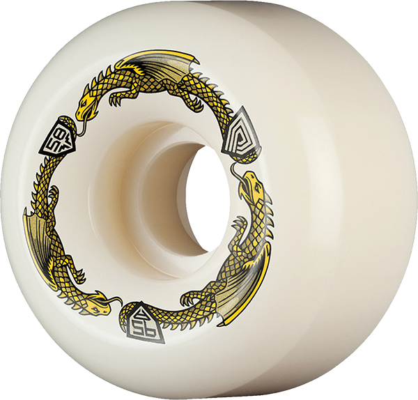 Powell Df RB2 Yellow Dragon 95A 58/33MM White (Set of 4)
