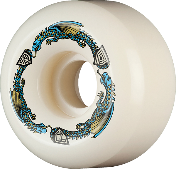 Powell Df RB2 Blue Dragon 97A 58/33MM White (Set of 4)