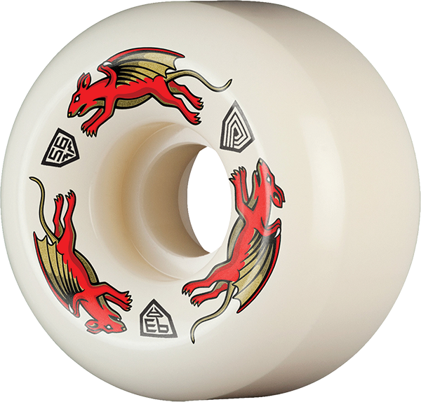 Powell Df Nano Rat Red Dragon 93A 56/36MM White (Set of 4)