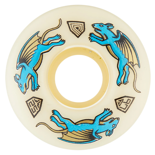 Powell Df Nano Rat Blue Dragon 97A 52/34MM White (Set of 4)