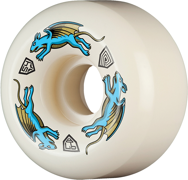 Powell Df Nano Rat AV6 Blue Dragon 97A 54/34MM White (Set of 4)