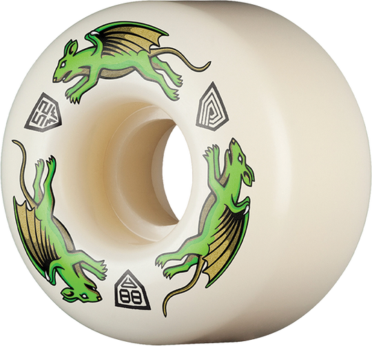 Powell Df Nano Rat Green Dragon 88A 52/34MM White (Set of 4)