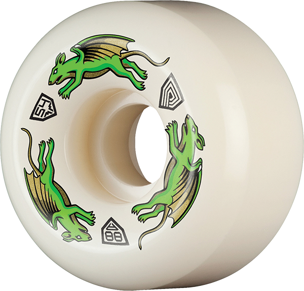 Powell Df Nano Rat Green Dragon 88A 54/34MM White (Set of 4)