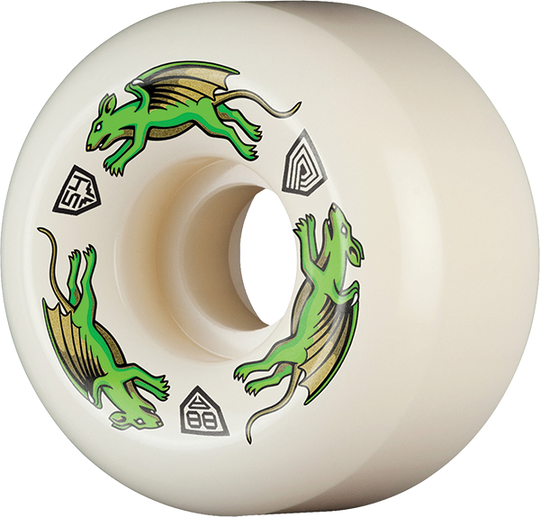Powell Df Nano Rat Green Dragon 88A 54/34MM White (Set of 4)