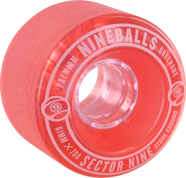 Sector 9 9 Ball 61MM 78A Clear Red (Set of 4)