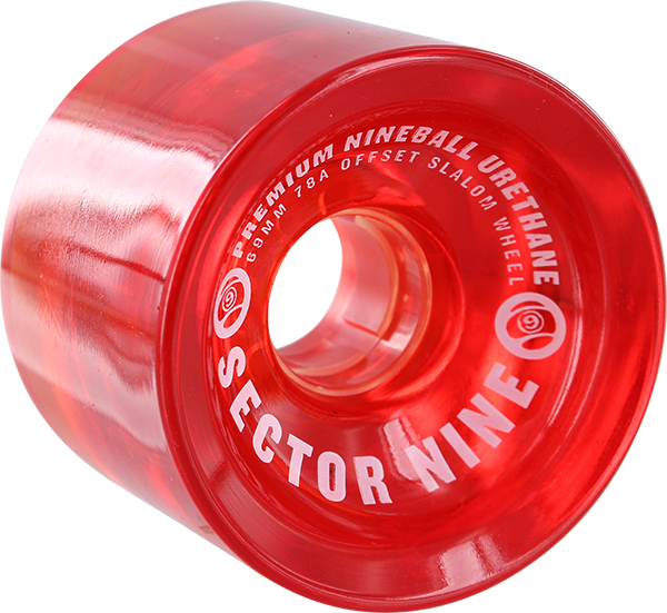 Sector 9 Nineballs 69MM 78A Clear Red (Set of 4)