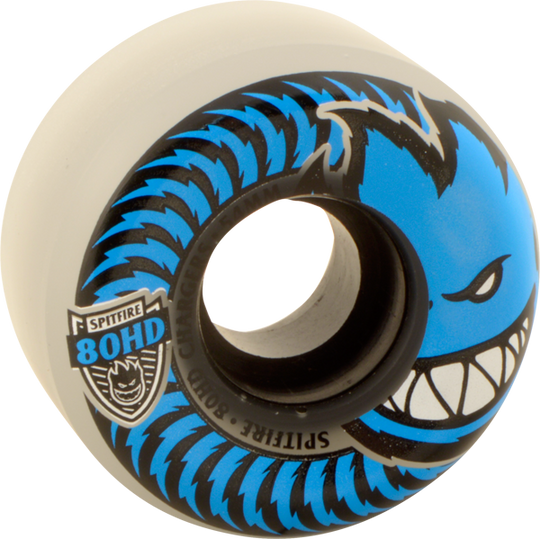 Spitfire 80HD Charger Conical Full 54MM Clear/Blue (Set of 4)