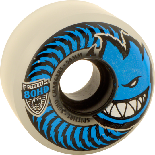 Spitfire 80HD Charger Conical Full 58MM Clear/Blue (Set of 4)