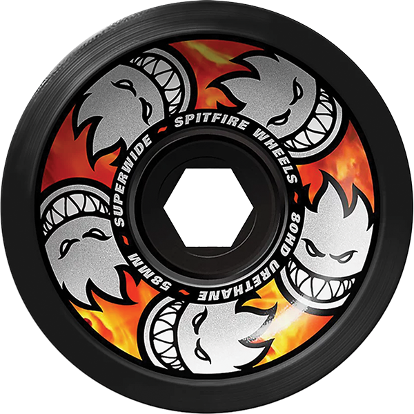 Spitfire 80HD Superwide 58MM Multiball Black (Set of 4)
