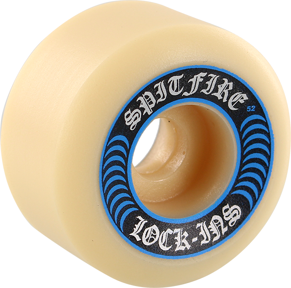 Spitfire F4 99A Lock Ins 52MM White W/Blue (Set of 4)