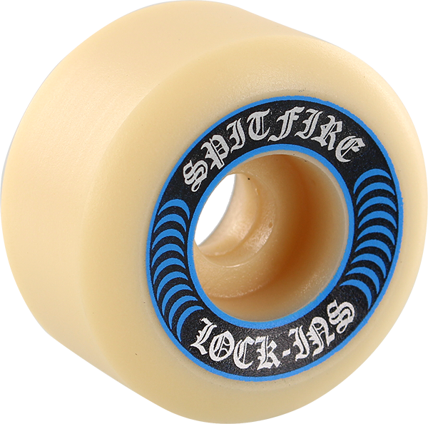 Spitfire F4 99A Lock Ins 55MM White W/Blue (Set of 4)