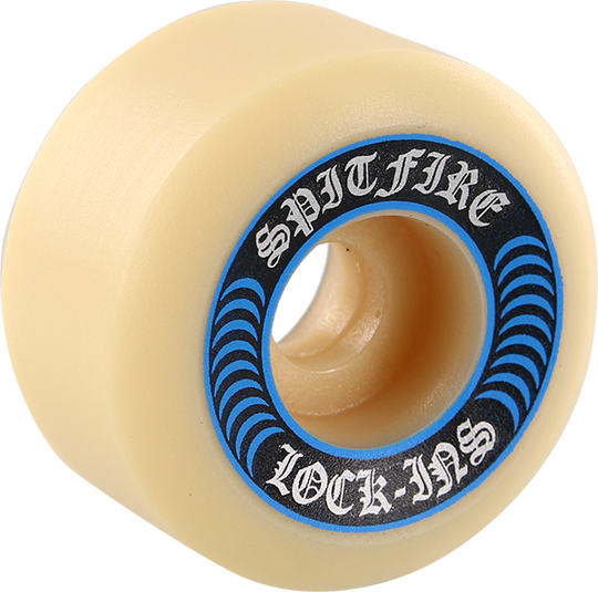 Spitfire F4 99A Lock Ins 55MM White W/Blue (Set of 4)