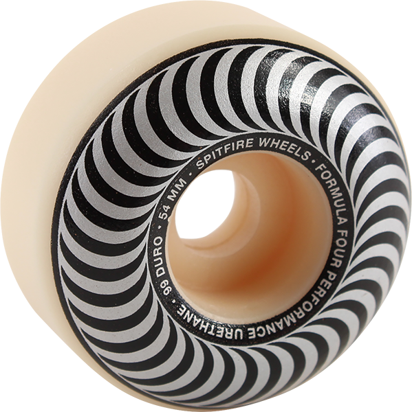 Spitfire F4 99A Classic Swirl 54MM White W/Silver (Set of 4)
