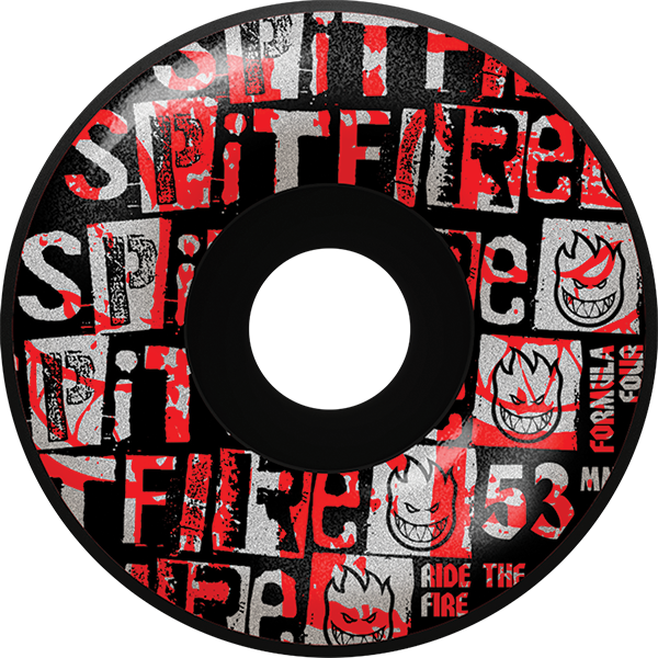 Spitfire F4 99A Radial 53MM Ransom Black (Set of 4)