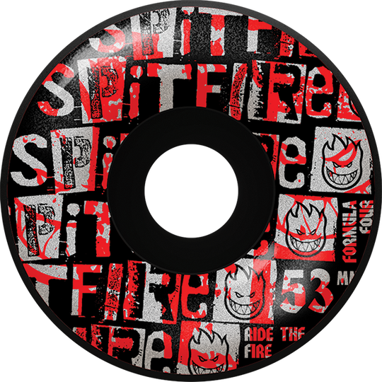 Spitfire F4 99A Radial 53MM Ransom Black (Set of 4)