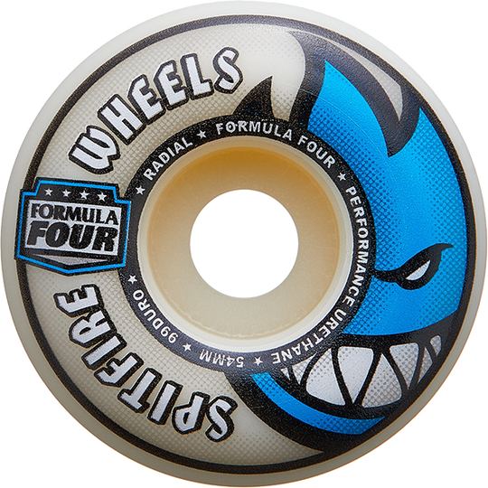 Spitfire F4 99A Radial 54MM Natural/Blue (Set of 4)