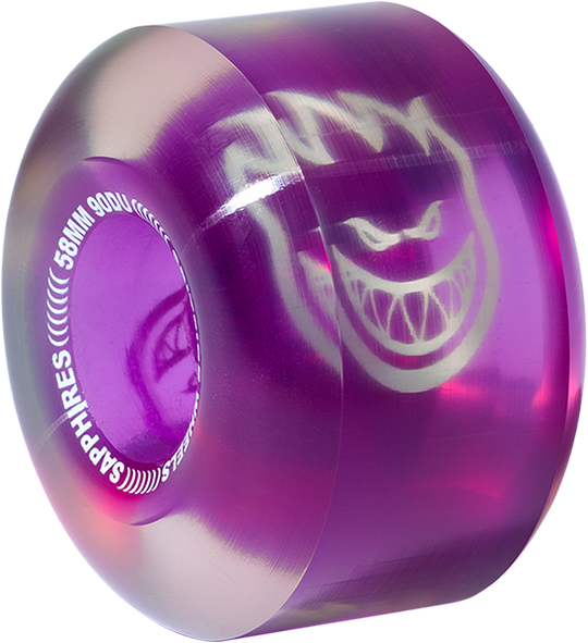 Spitfire Sapphire 90DU Cruiser 58MM Clear/Purple (Set of 4)