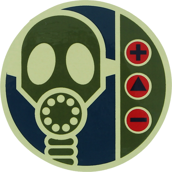 Alien Workshop Gas Mask Decal Single
