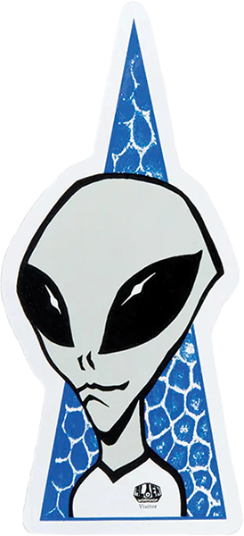 Alien Workshop Visitor Decal Blue Single