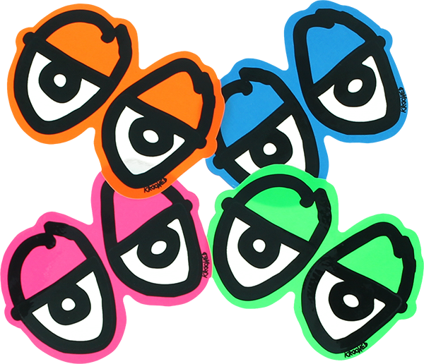 Krooked Diecut Eyes Sm Decal Single