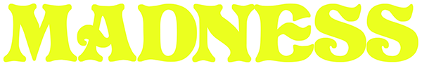 Madness Logo Decal Large Single Yellow
