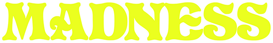 Madness Logo Decal Large Single Yellow