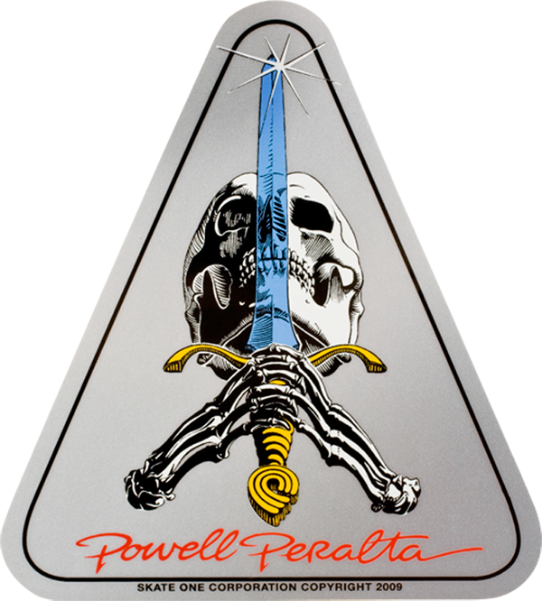 Powell Skull & Sword Decal Single