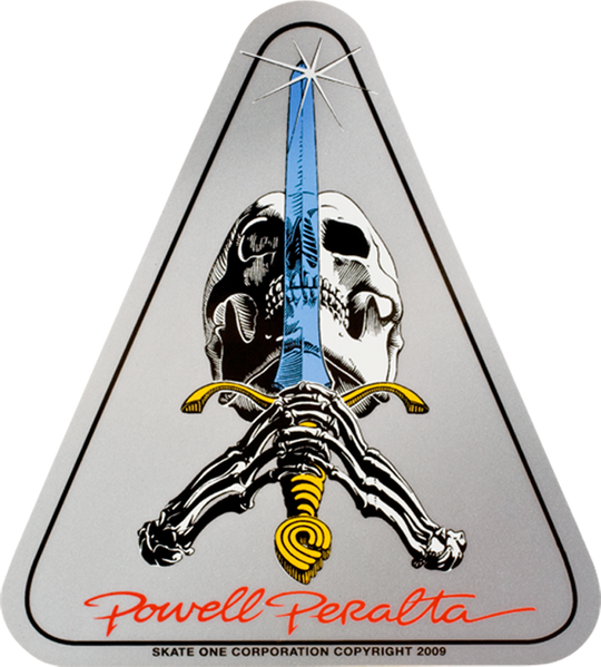 Powell Skull & Sword Decal Single