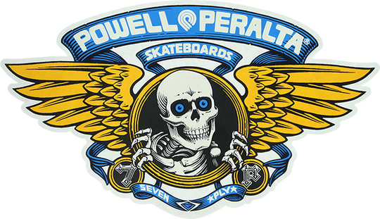 Powell Winged Ripper Die-Cut 12" Blue Ramp Decal