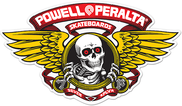 Powell Winged Ripper Die-Cut 12" Red Ramp Decal
