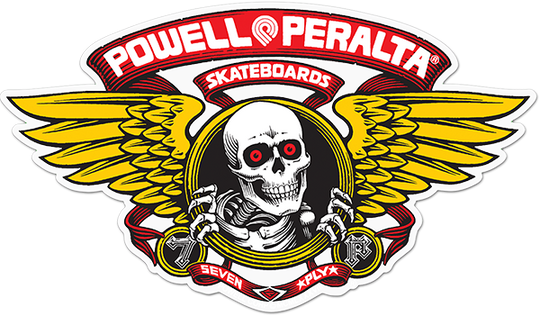 Powell Winged Ripper Die-Cut 12" Red Ramp Decal