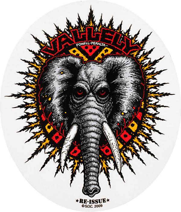Powell Vallely Elephant Decal Single