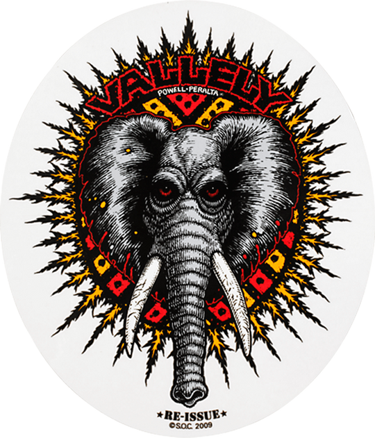 Powell Vallely Elephant Decal Single