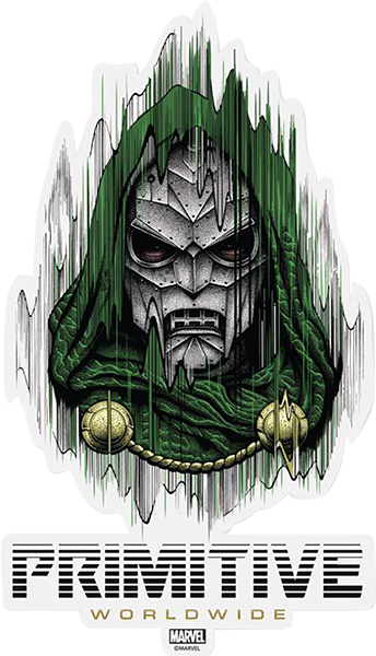 Primitive Doctor Doom Die-Cut Sticker