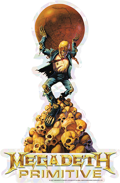 Primitive Megadeath Worldwide Sticker 1PC Multi
