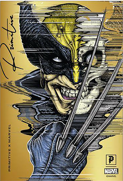 Primitive Wolverine Foil Sticker Hologram