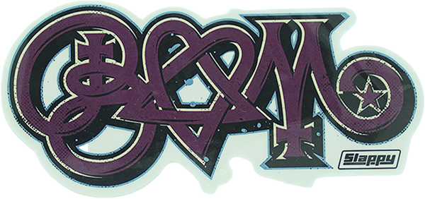 Slappy Bam Sticker Purple Single