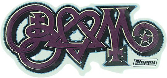 Slappy Bam Sticker Purple Single