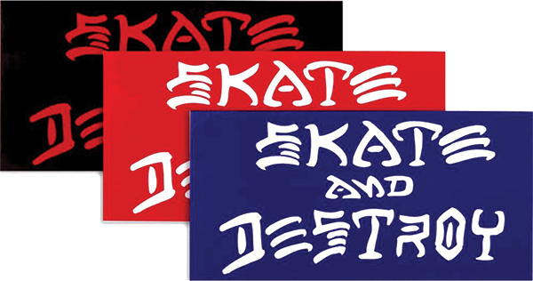 Thrasher SK8 & Destroy 1" Decal Sm Single Asst