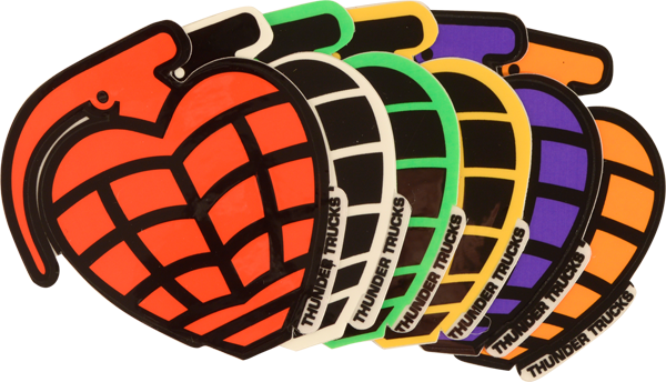Thunder Grenade Die-Cut Sm Decal Ast.Clear Single