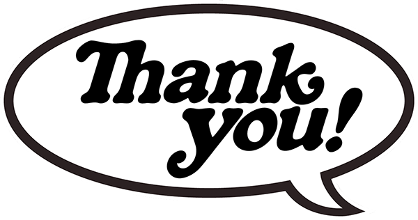 Thank You Bubble Decal Single