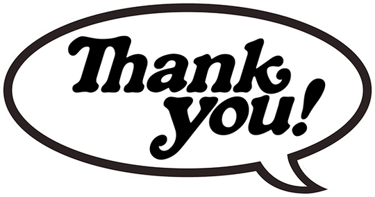 Thank You Bubble Decal Single